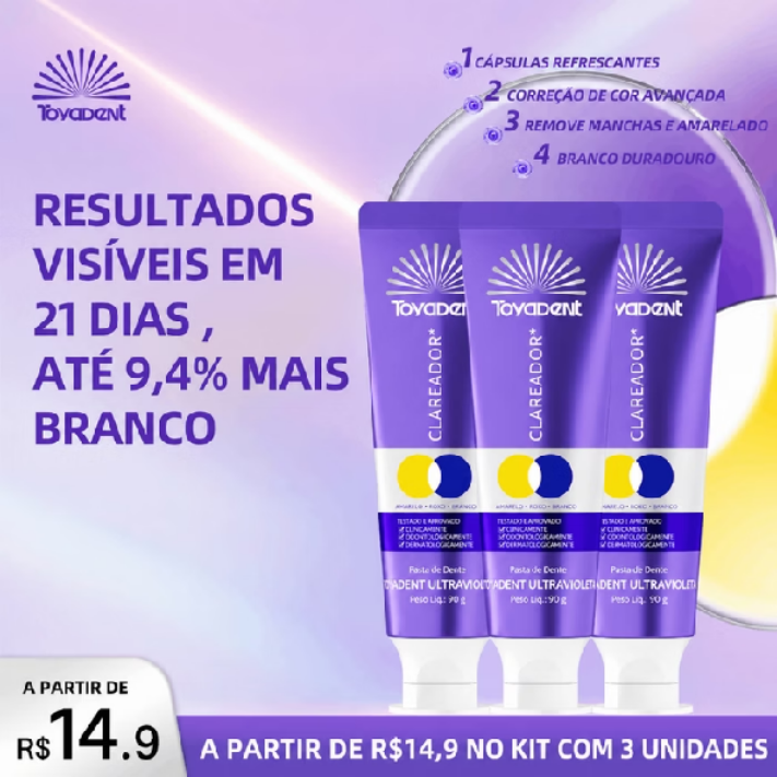 TOYADENT Pasta Espuma Muda de Cor, Refresca o Hálito